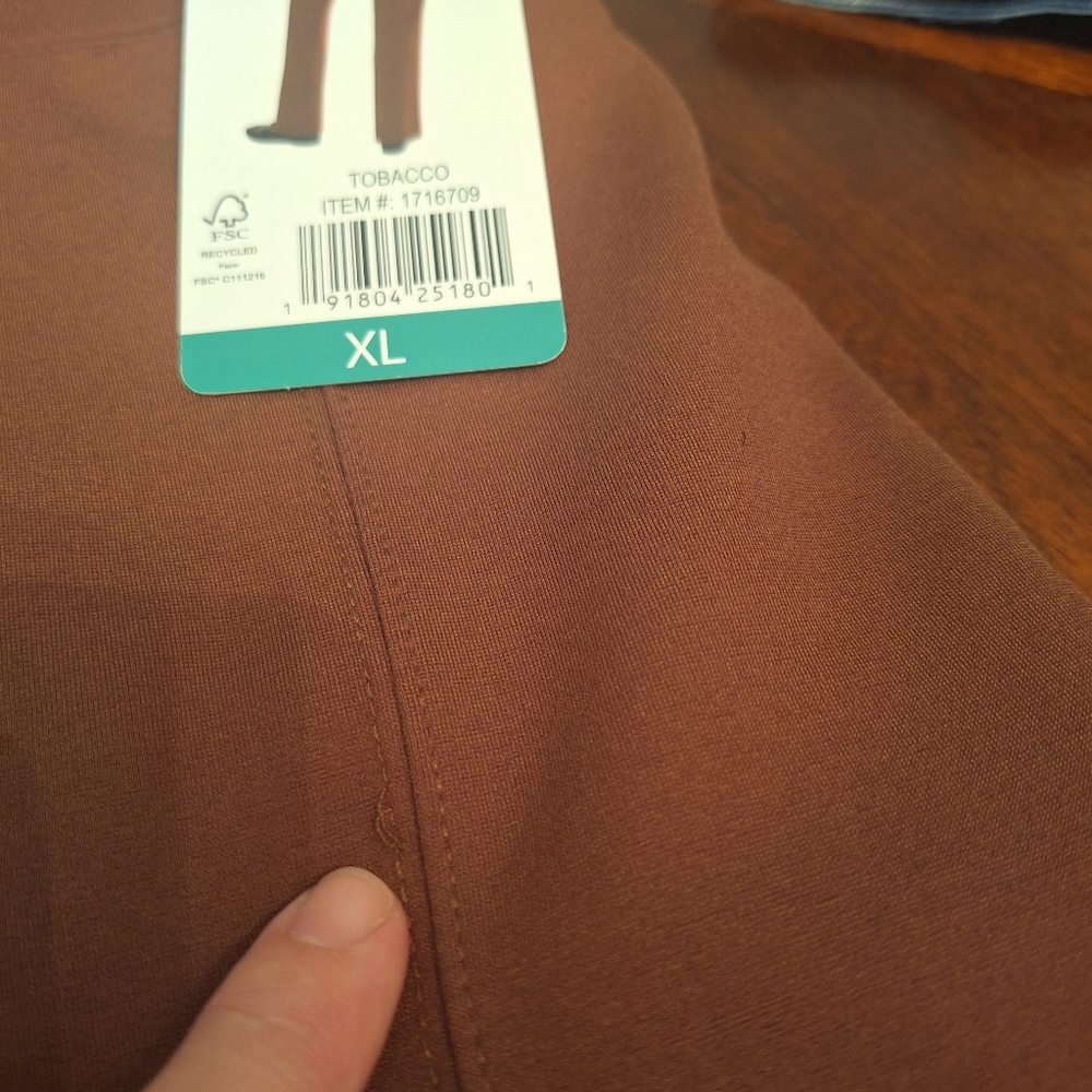 Women's Tan Stretch Pull On Casual Trousers XL - Picture 15 of 15